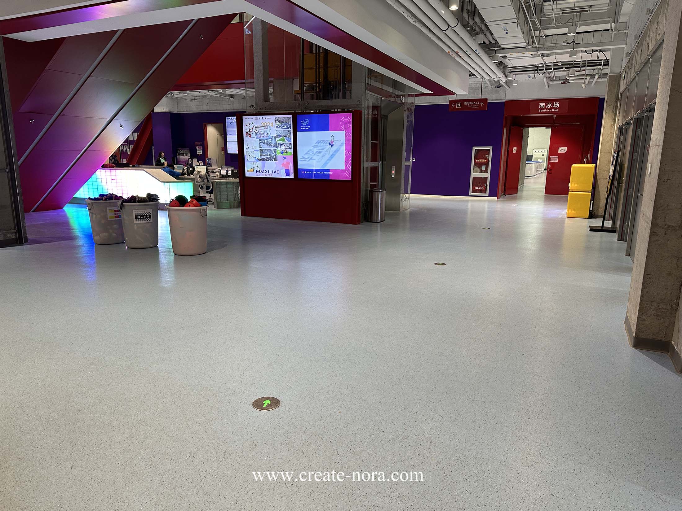 the photo of nora rubber flooring in Wukesong Ice Sports Center 10
